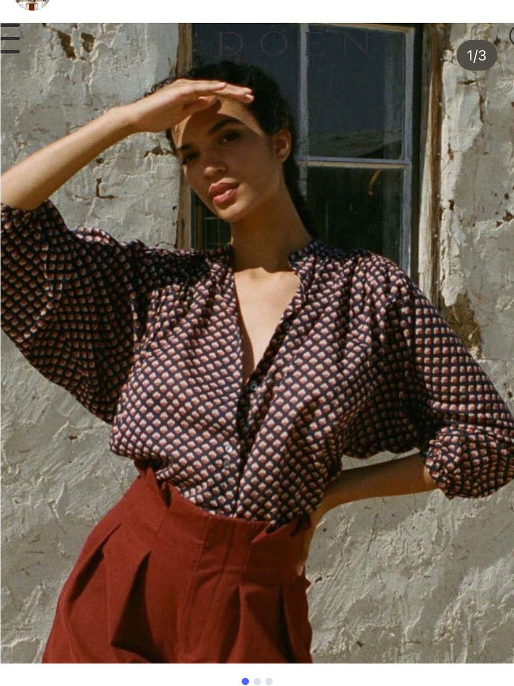 Doen Ojai Blouse in Medallion